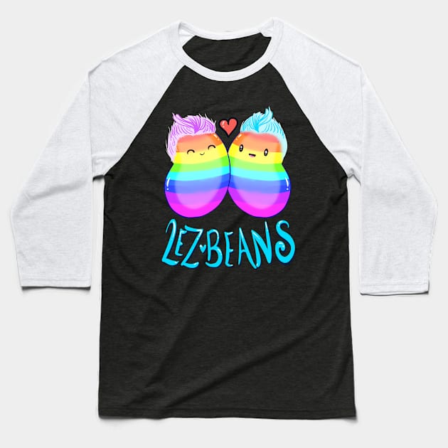 Lez Beans Baseball T-Shirt by Toni Tees